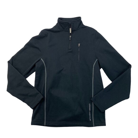 Under Armour Sweatshirt Mens S Small Quarter Zip Fleece Lined Stand Up Collar - Picture 1 of 10